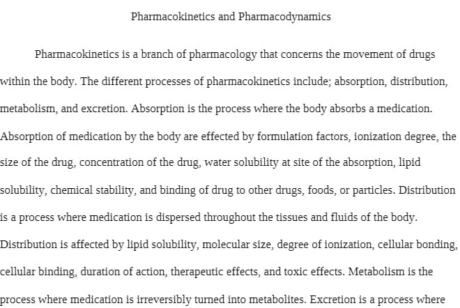 HS 140 HS140 HS/140 Unit 1 Introduction to Pharmacology Discussion