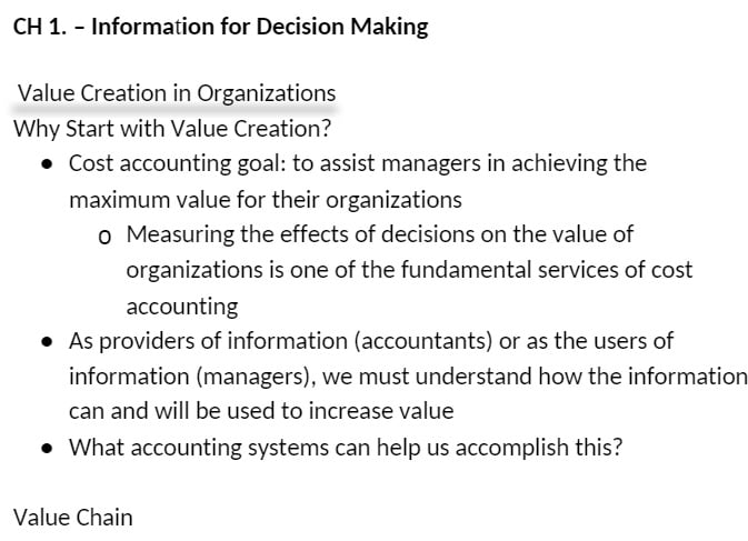 ACCT 521 ACCT521 ACCT/521 MODULE 1 CH 1 – Information for Decision Making
