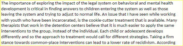 PSY 636 PSY636 5-1 Discussion- The Legal System.docx - Snhu